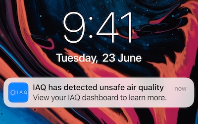 Get alerts IAQ